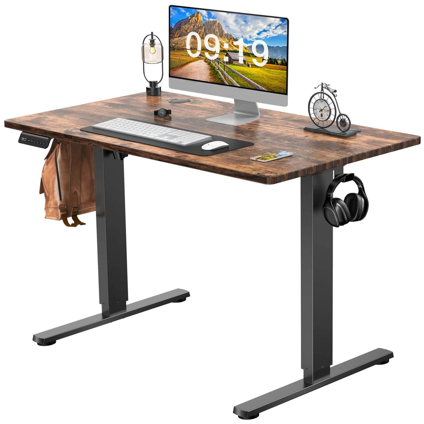 Electric Height Adjustable Standing Desk,Sit to Stand Ergonomic Computer Desk