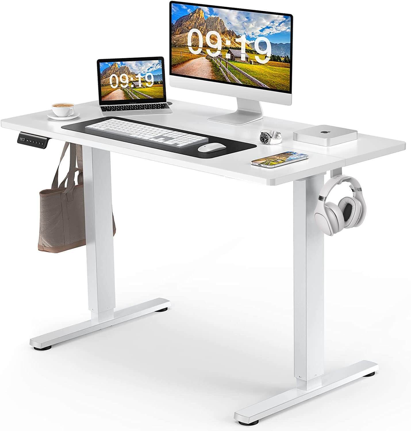 Electric Height Adjustable Standing Desk,Sit to Stand Ergonomic Computer Desk