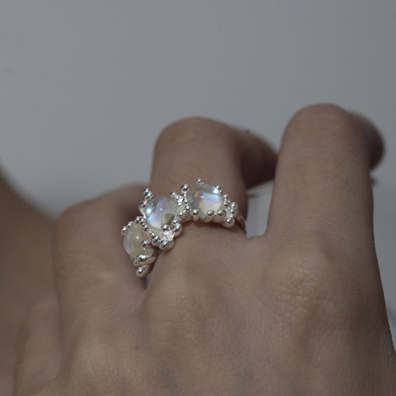 Laria Natural Moonstone Rings