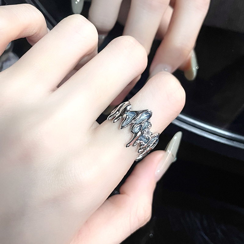 Lise Blue Cool Rings