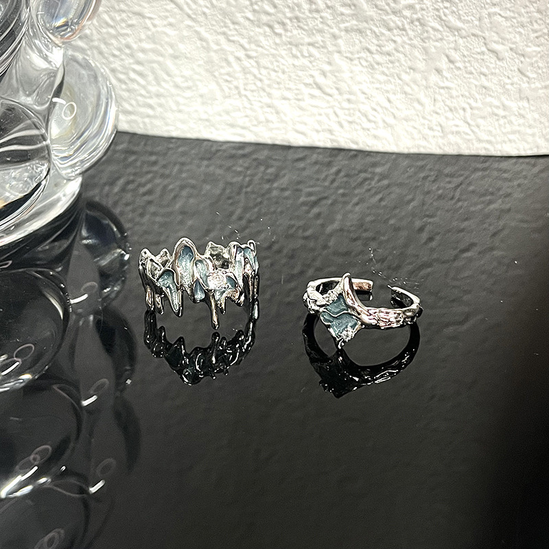 Lise Blue Cool Rings