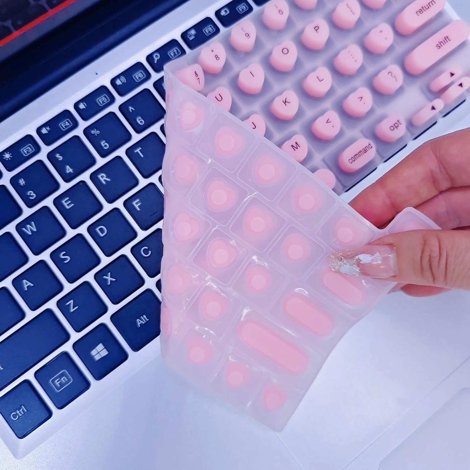 Keyboard Cover for Long Nails