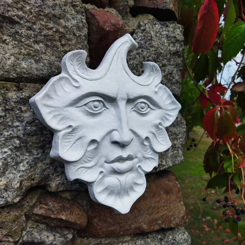 Leaf Man wall sculpture | home garden decoration