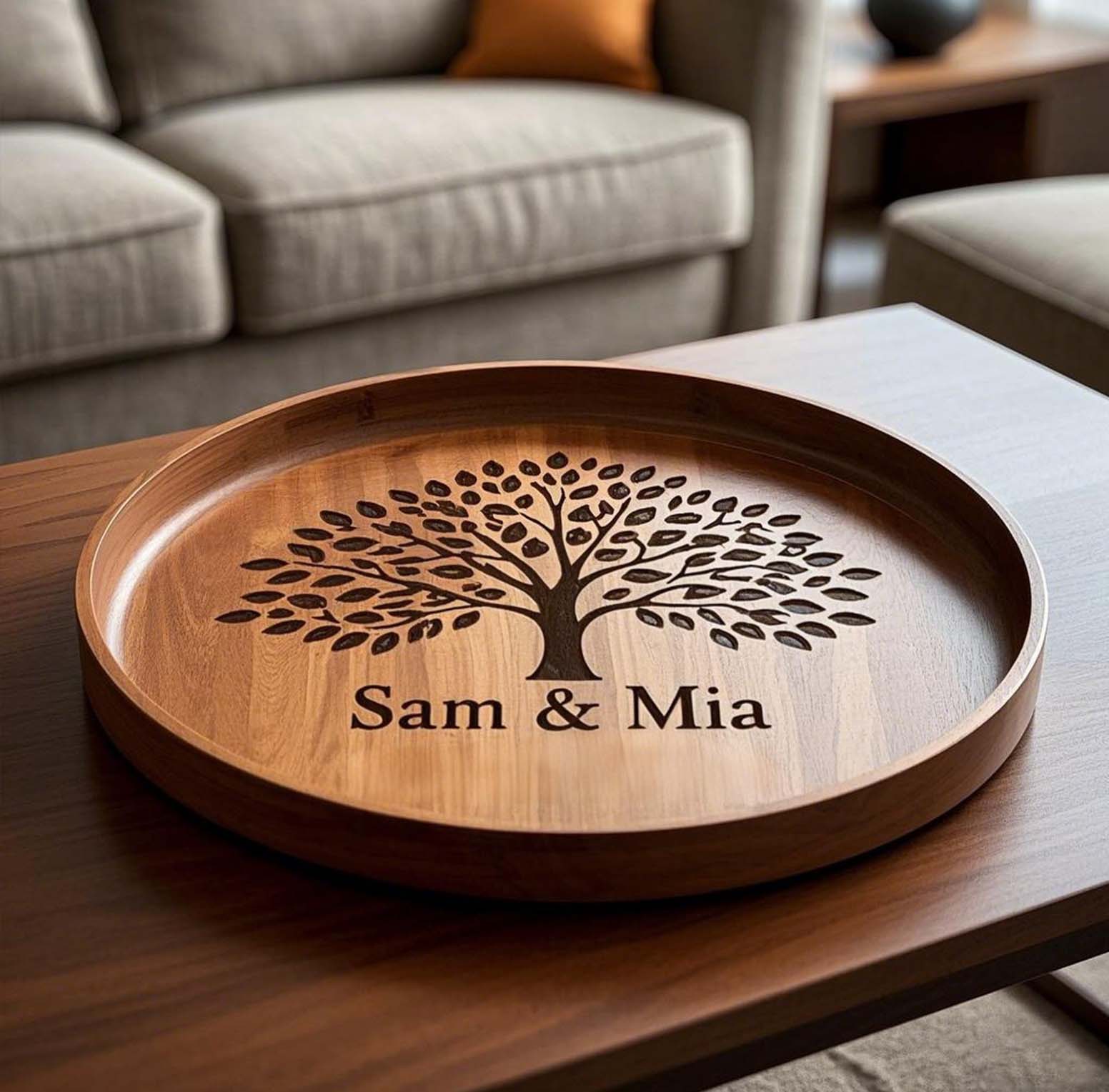 PersonalizedServing Tray with handles Gift Home Decor Table setting