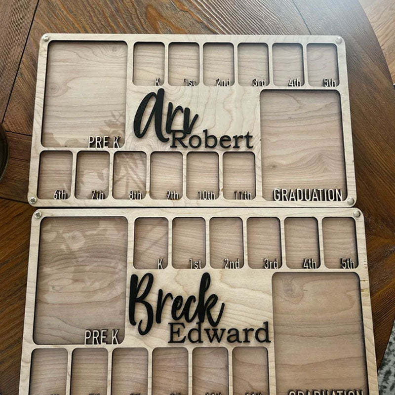 Pre K to Graduation School Picture Frame | Grade School Photo Frame