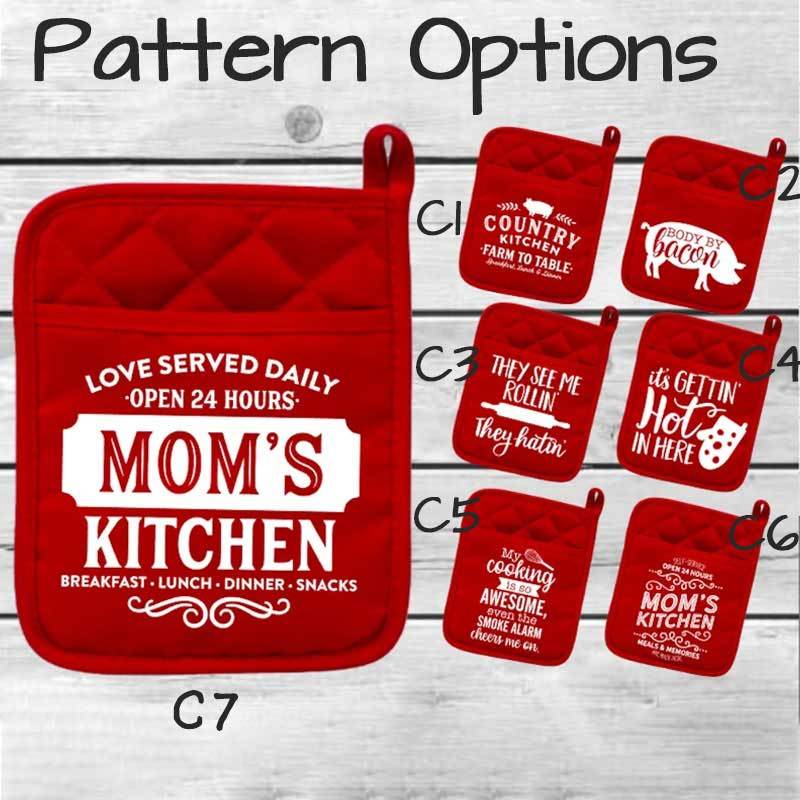 Funny Potholders, Christmas Gift Mom, Housewarming Gift, Mother's Day Gift