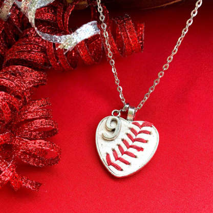 Baseball/Softball Necklace w/Seams/Laces Jewelry