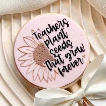 Teacher Cookie Stamp, Appreciation Gift, End of Term Treats, Xmas Gift