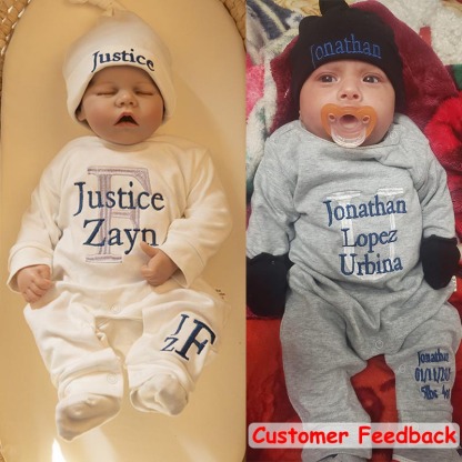 Personalized Sleeper Baby Coming Home Outfit