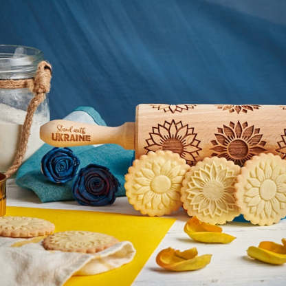 Embossing Rolling Pin, Engraved Rolling Pin by Laser, Rolling Pin, Cookie Stamp