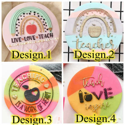 Teacher Cookie Stamp, Appreciation Gift, End of Term Treats, Xmas Gift