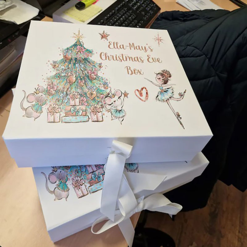 Beautiful Christmas Eve Box with Ribbon Tie Christmas Eve Gift