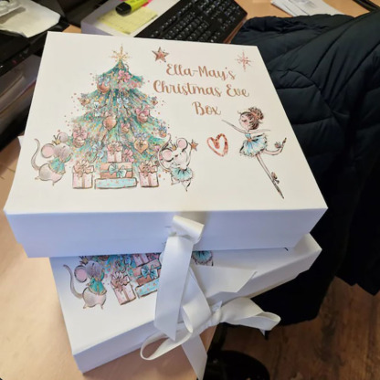 Beautiful Christmas Eve Box with Ribbon Tie Christmas Eve Gift