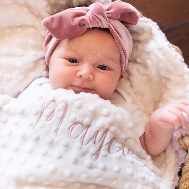 Personalized Soft and Fluffy Baby Blanket