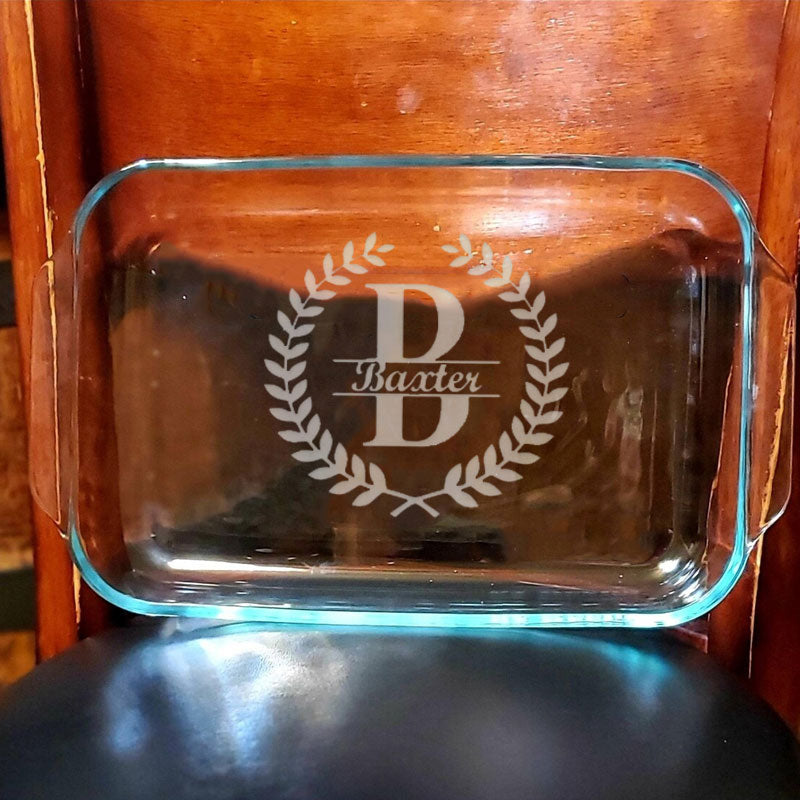Personalized Engraved Baking Dish, Custom Wedding Gift, Christmas Gift
