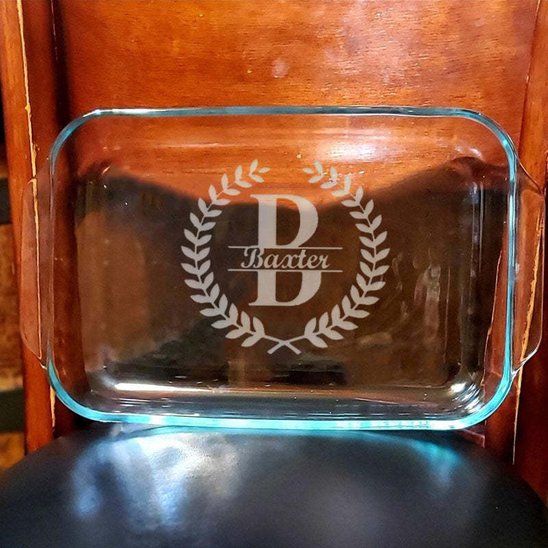 Personalized Engraved Baking Dish, Custom Wedding Gift, Christmas Gift