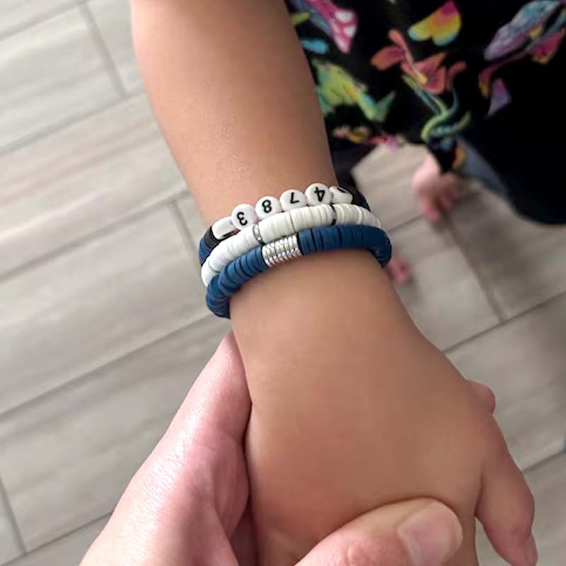 Thin Blue Line Police Bracelet Personalize with Name or Badge Number