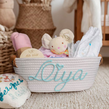 Custom Baby basket Baby Shower Gift Basket