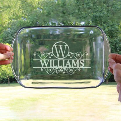 Personalized Engraved Baking Dish, Custom Wedding Gift, Christmas Gift