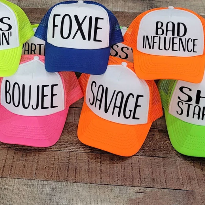 NEON PARTY HATS Beach Vacation/ Summer Party Hats