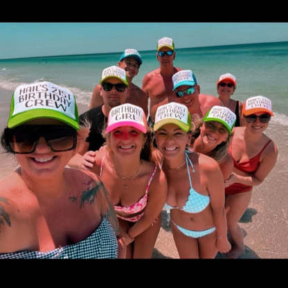 NEON PARTY HATS Beach Vacation/ Summer Party Hats