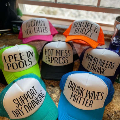 NEON PARTY HATS Beach Vacation/ Summer Party Hats