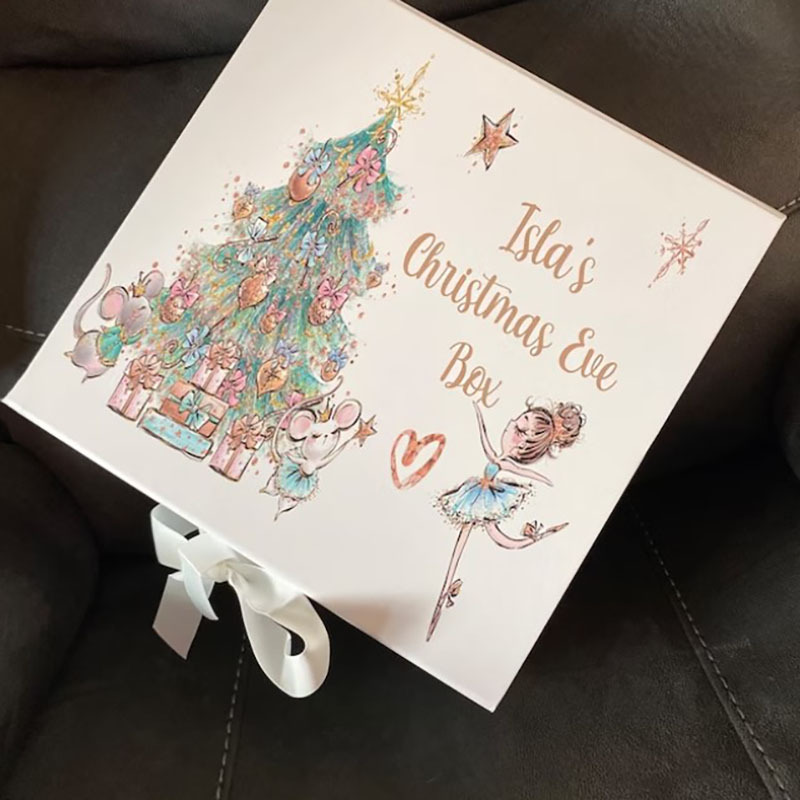 Beautiful Christmas Eve Box with Ribbon Tie Christmas Eve Gift