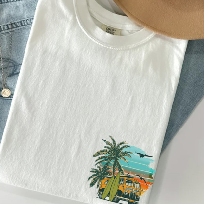 Personalized Girls Trip Name Oversized Women Shirt Beach Holiday T-shirt