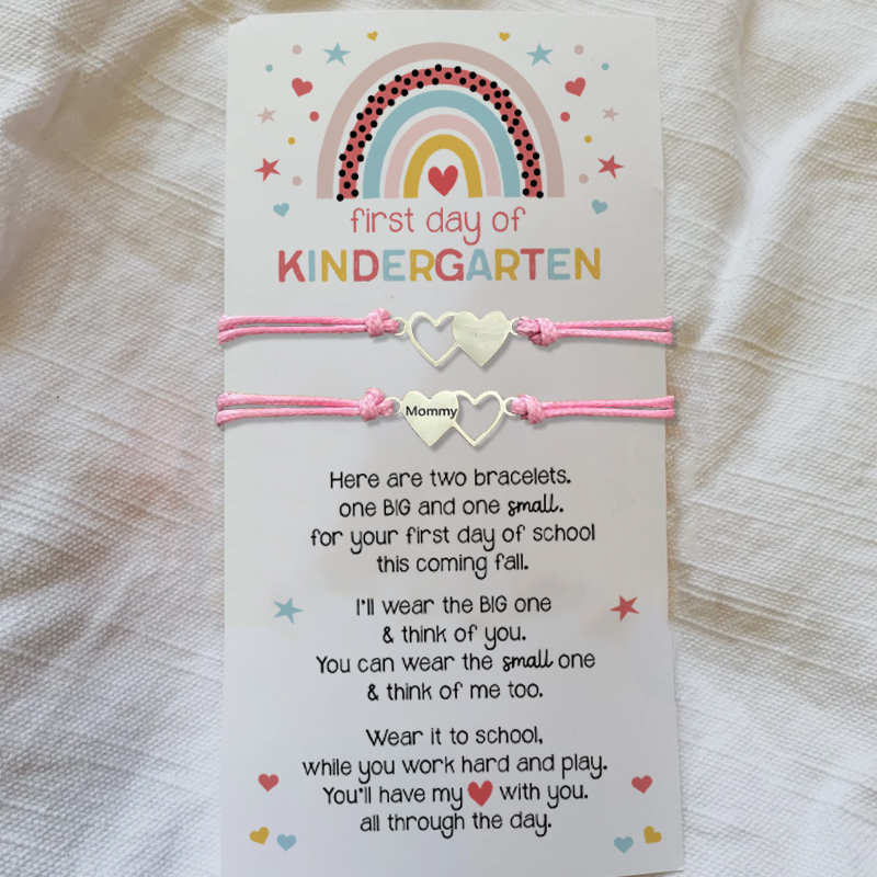 Back to School Mommy and kids Matching Bracelets