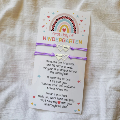 Back to School Mommy and kids Matching Bracelets