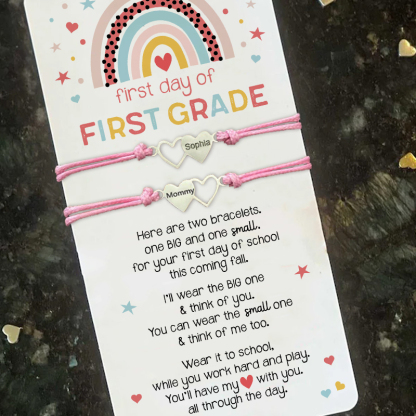 Back to School Mommy and kids Matching Bracelets