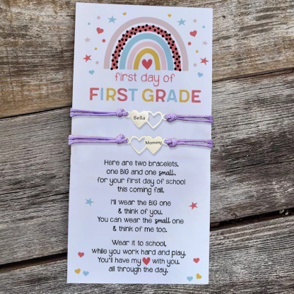 Back to School Mommy and kids Matching Bracelets