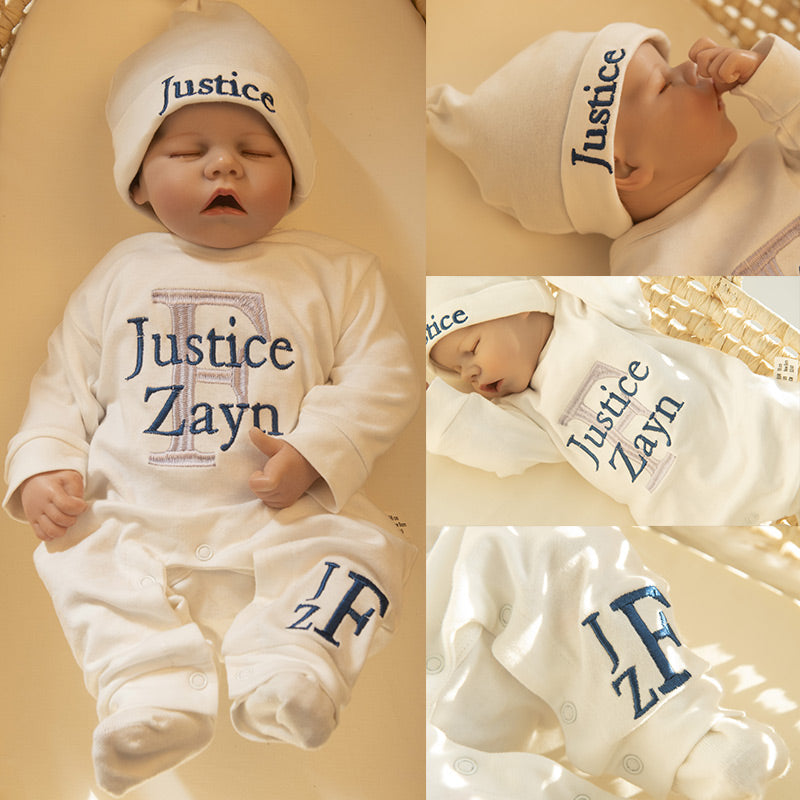 Personalized Sleeper Baby Coming Home Outfit
