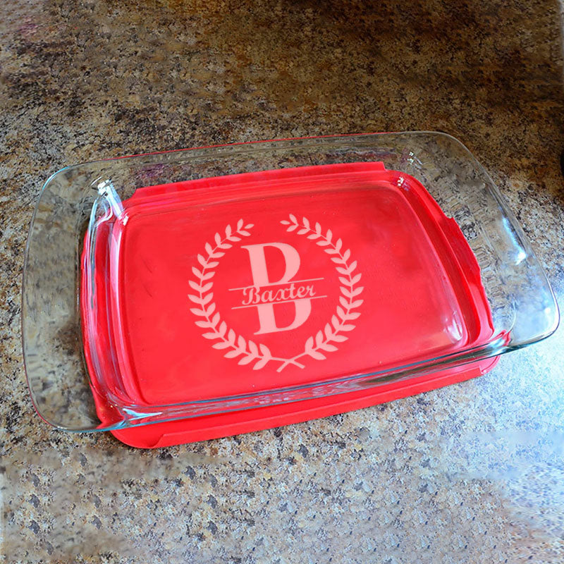 Personalized Engraved Baking Dish, Custom Wedding Gift, Christmas Gift
