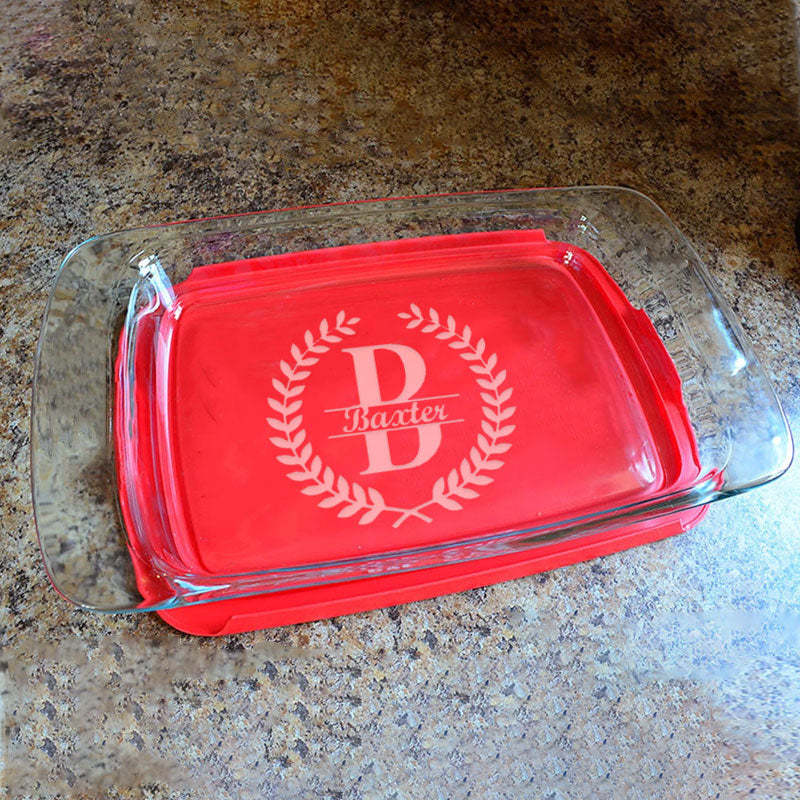 Personalized Engraved Baking Dish, Custom Wedding Gift, Christmas Gift