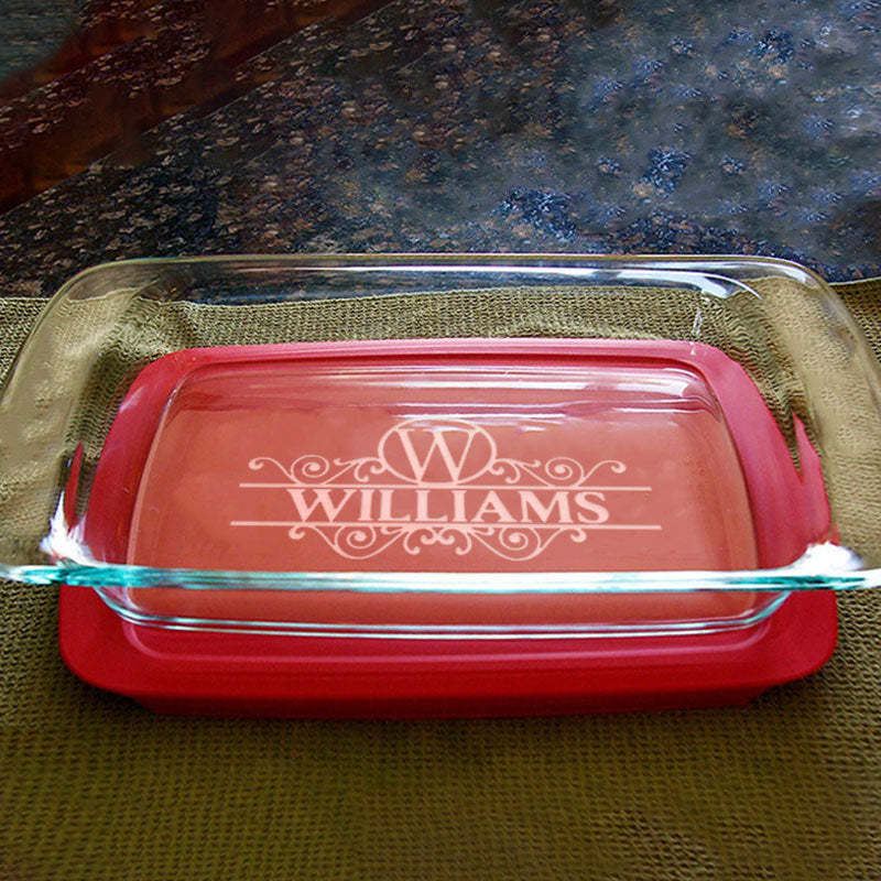 Personalized Engraved Baking Dish, Custom Wedding Gift, Christmas Gift