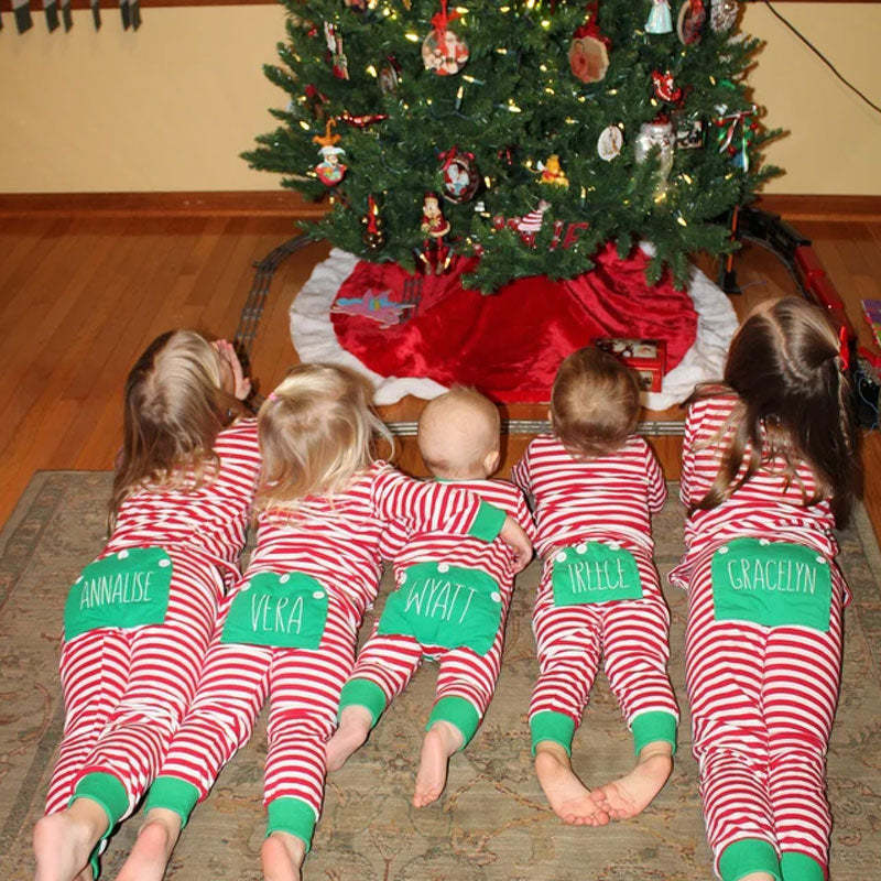 Embroidery Christmas Baby/Toddler Onesie Elf Pyjamas