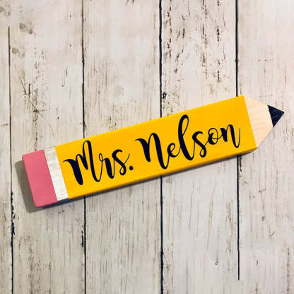 PERSONALIZED  Teacher Pencil Name Plates