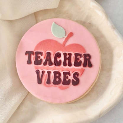Teacher Cookie Stamp, Appreciation Gift, End of Term Treats, Xmas Gift