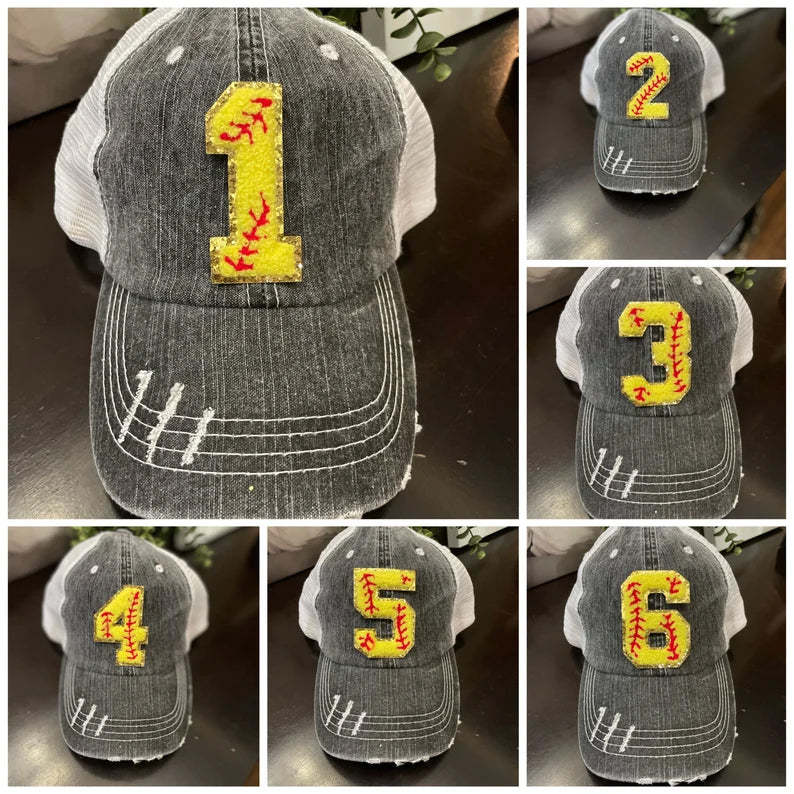 Personalized Chenille Patch Baseball/Softball Caps