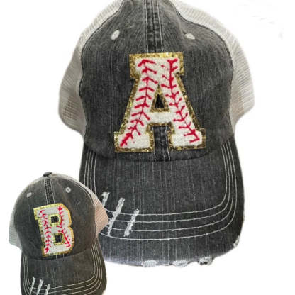 Personalized Chenille Patch Baseball/Softball Caps