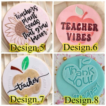 Teacher Cookie Stamp, Appreciation Gift, End of Term Treats, Xmas Gift