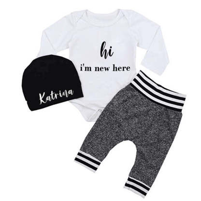 Personalized Newborn Outfit Baby Boy Outfits