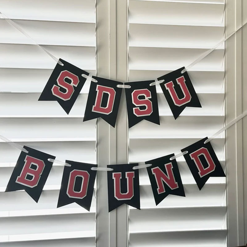 Custom College Bound Banner, Any School Banner, Pick your school colors