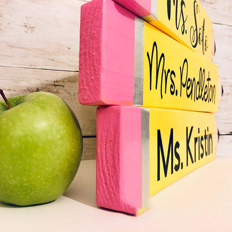 PERSONALIZED  Teacher Pencil Name Plates