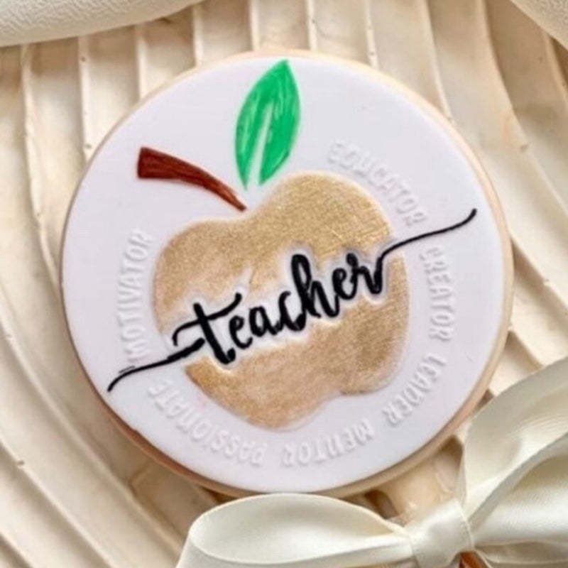 Teacher Cookie Stamp, Appreciation Gift, End of Term Treats, Xmas Gift