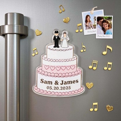 Custom Wedding Memorial Fridge Magnets Bulk Guest Gifts