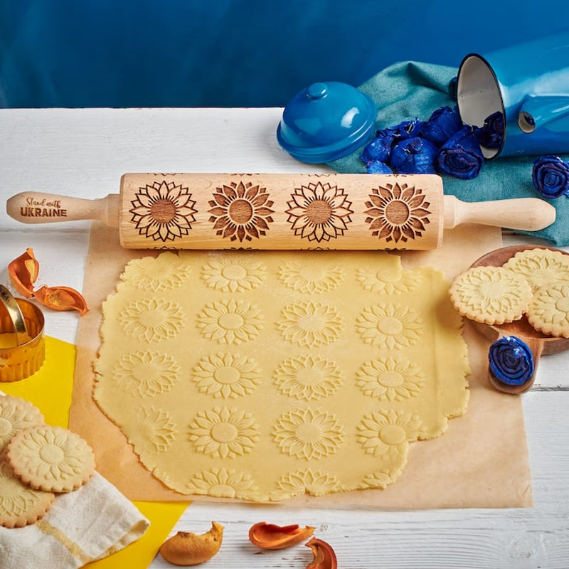 Embossing Rolling Pin, Engraved Rolling Pin by Laser, Rolling Pin, Cookie Stamp