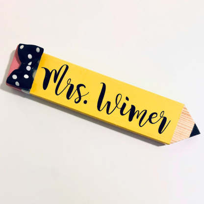 PERSONALIZED  Teacher Pencil Name Plates