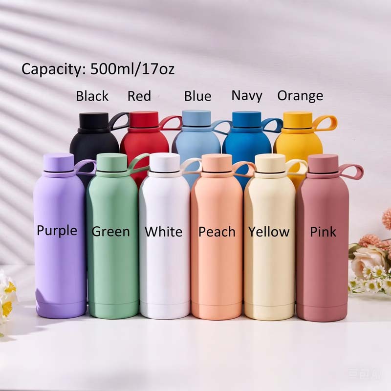 Personalized Birth Flower Tumbler Engraved Water Bottle Travel Water Bottle